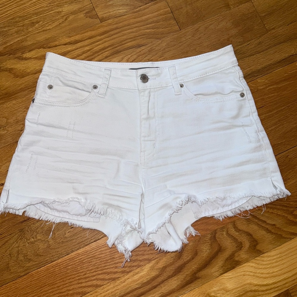 Just USA White Jean Shorts